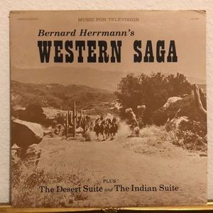 Bernard Hermann's Western Saga Music For Television Vinyl Lp '83